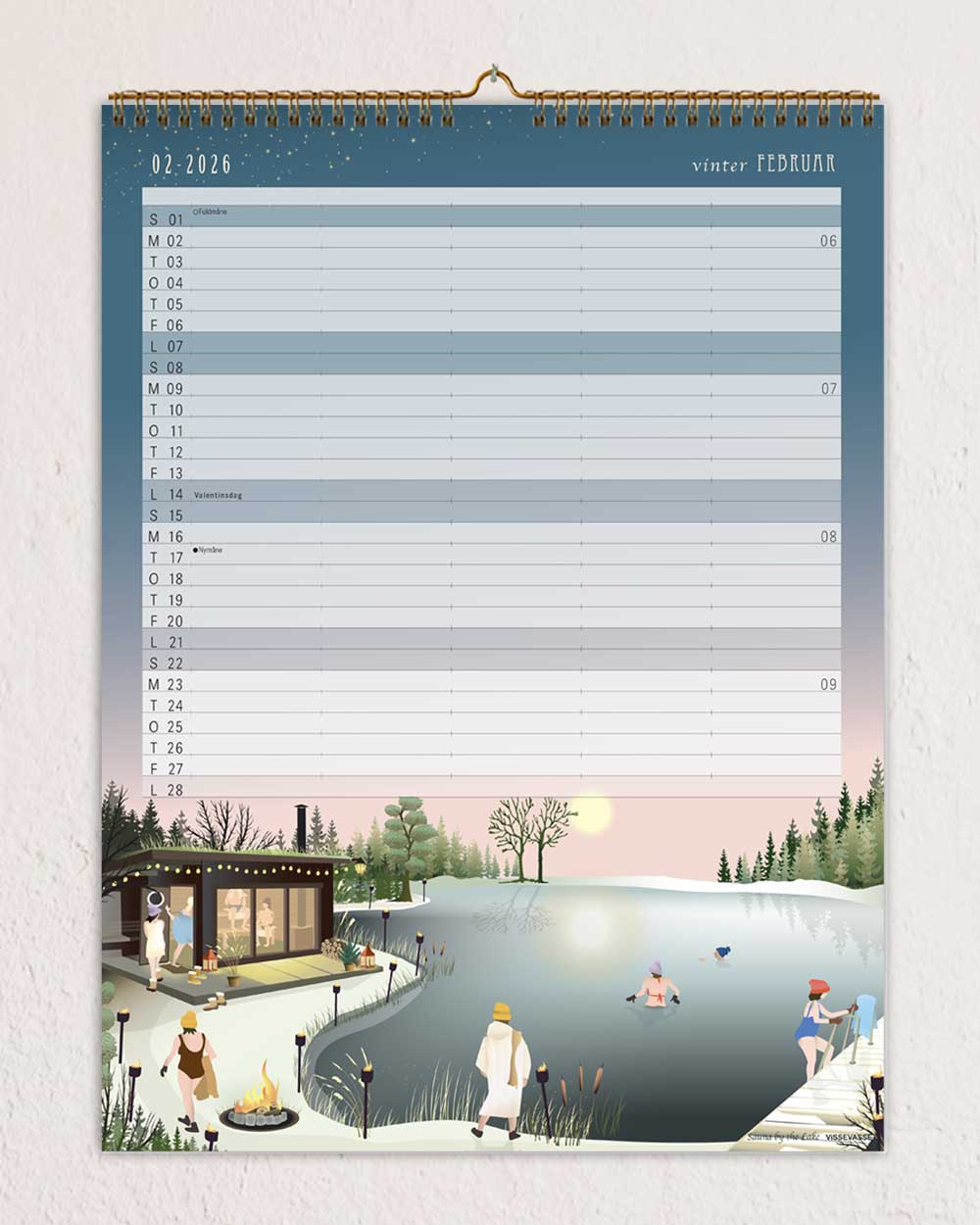 2026 vægkalender til familien. Den bedste familiekalender til 2026 fra ViSSEVASSE