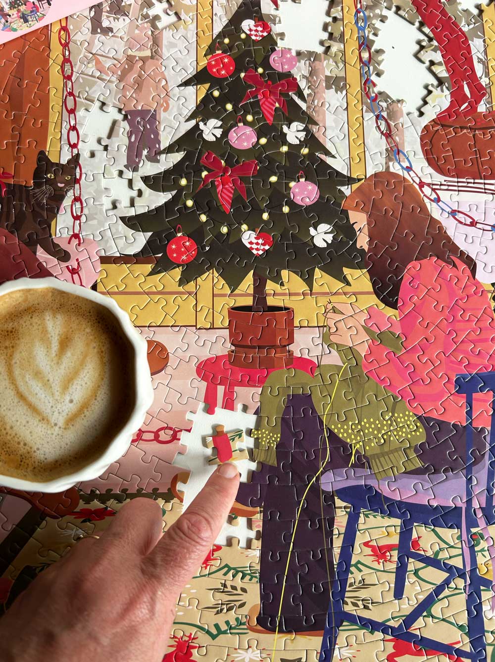 A day in december ViSSEVASSE julepuslespil med 1000 brikker