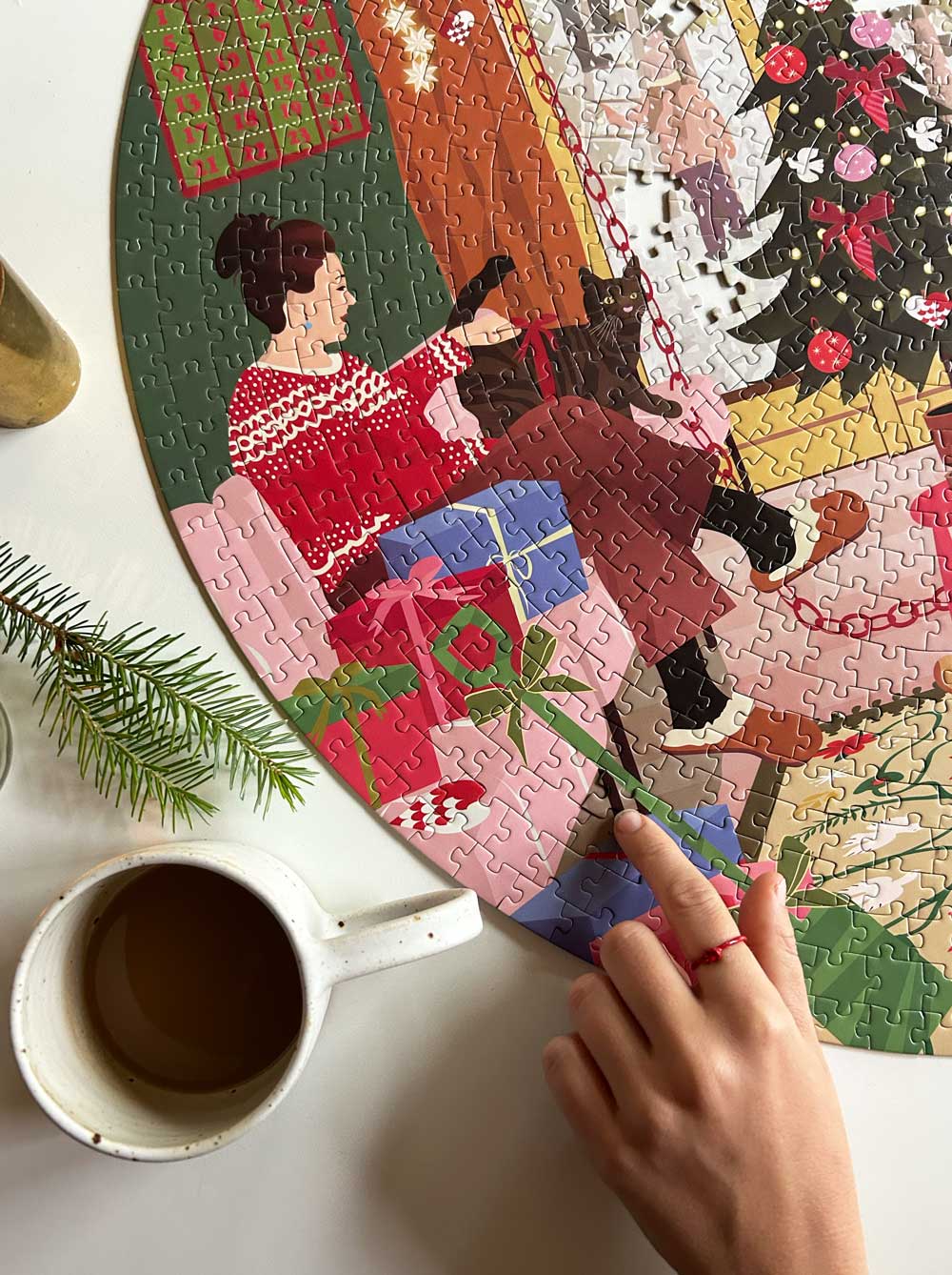 A day in december ViSSEVASSE julepuslespil med 1000 brikker