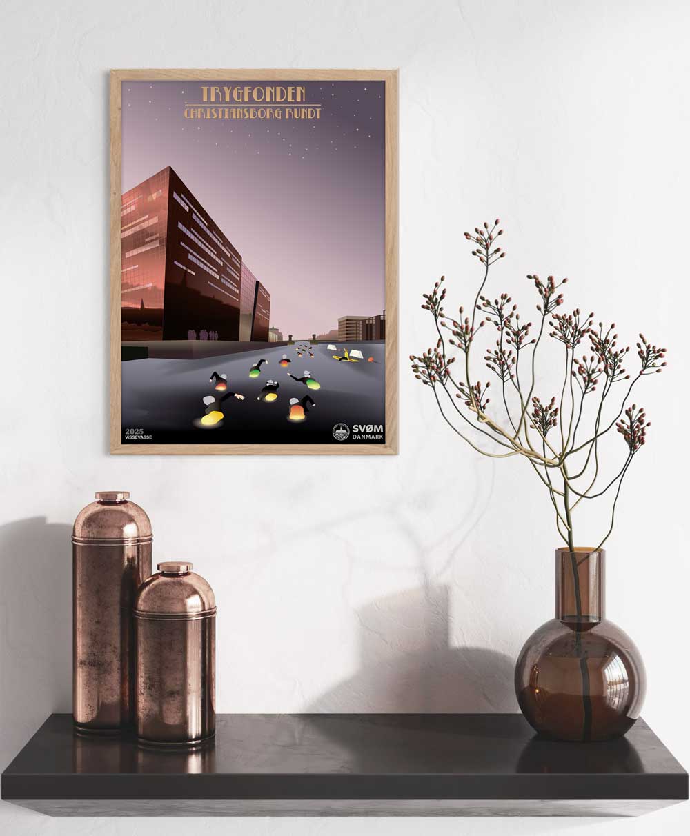 CHRISTIANBORG RUNDT By night - poster