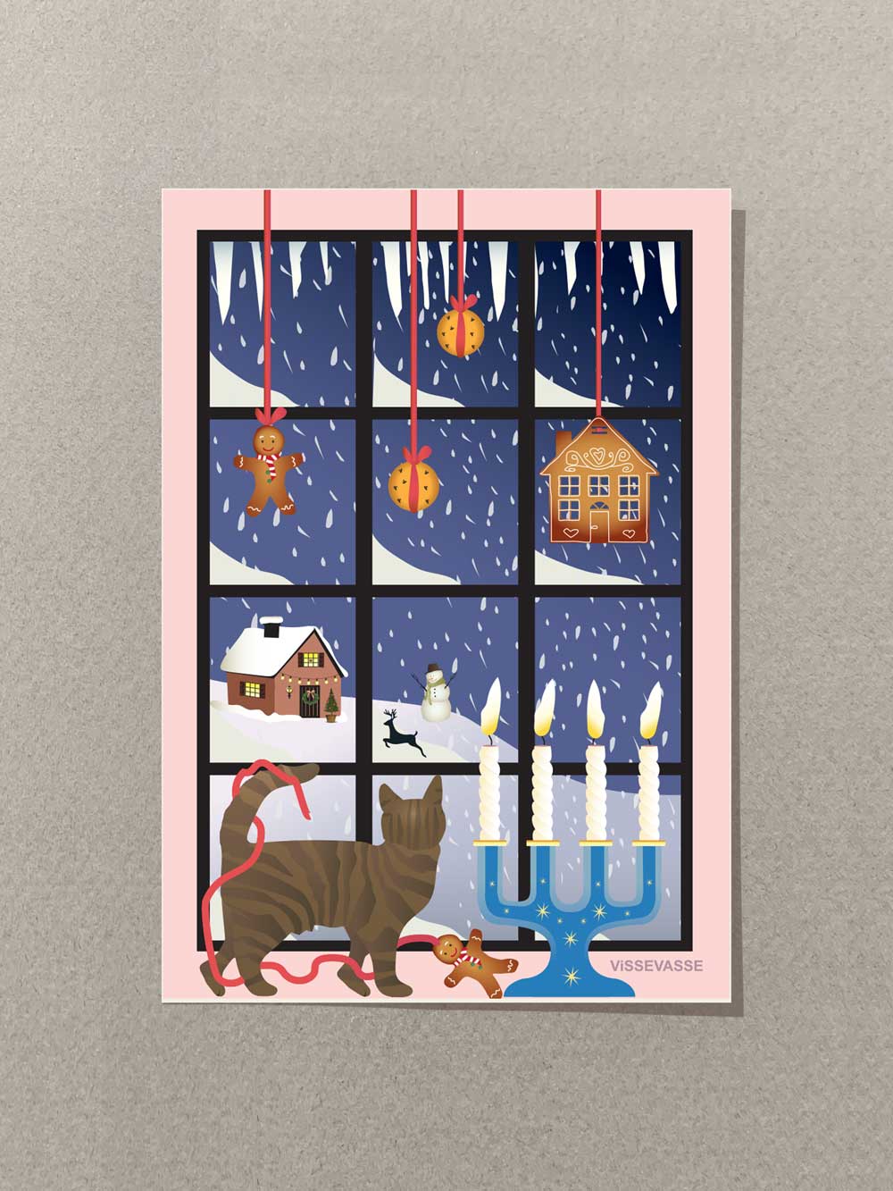 CHRISTMAS WINDOW - mini card