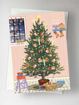 GLOWING CHRISTMAS TREE - card
