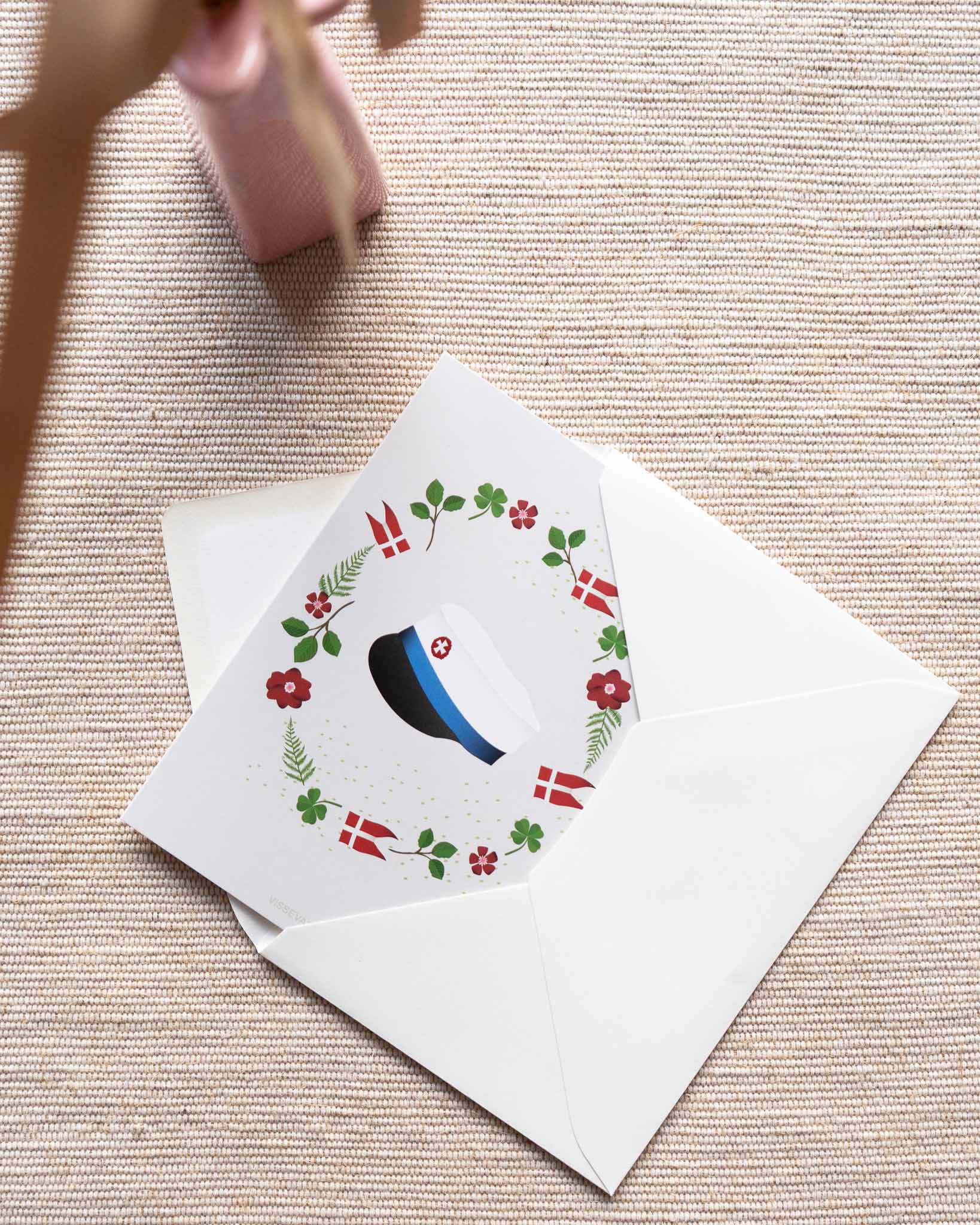 GRADUATION CAP blue - card