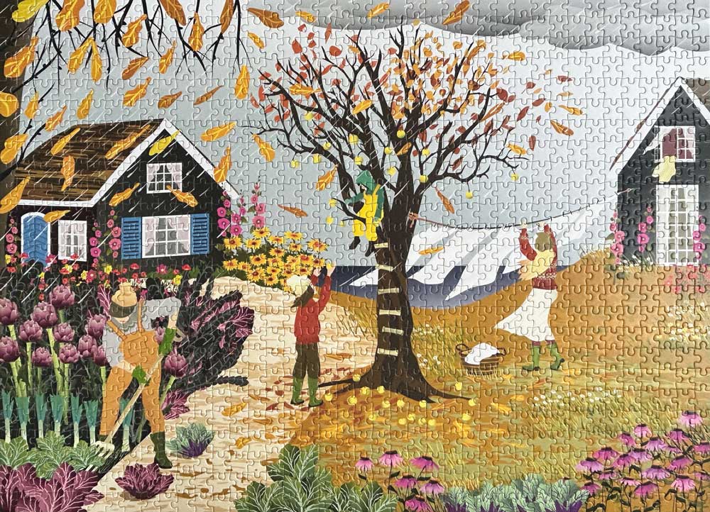 EfterÄrspuslespil med 1000 brikker. Here comes the rain fra ViSSEVASSE