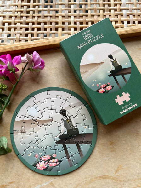 Cute mini puzzle with YOGA & PLANTS from ViSSEVASSE 🧘‍♀️