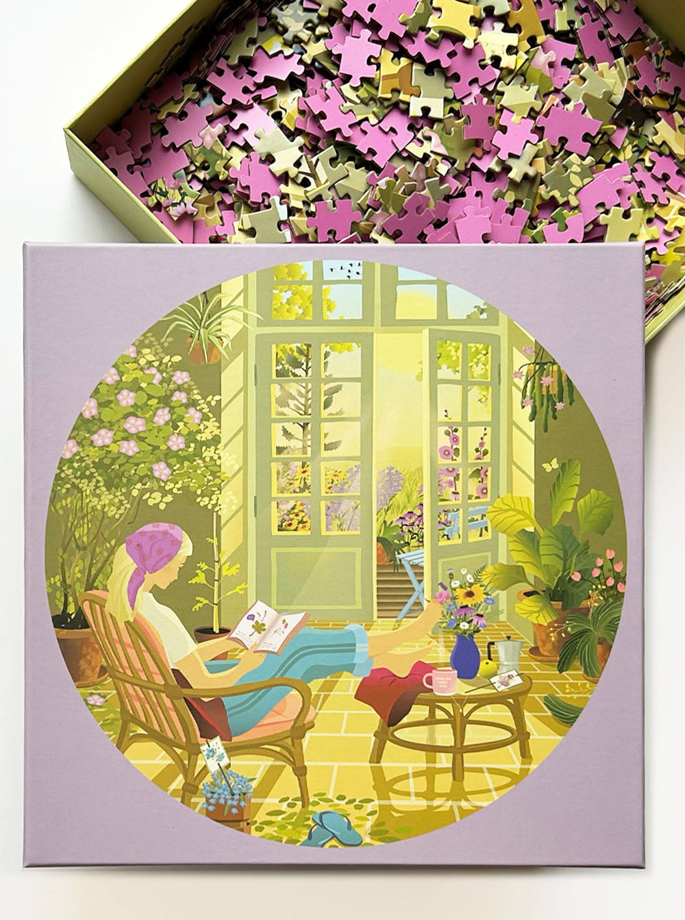 MORNING GLOW - round puzzle with 1,000 pieces