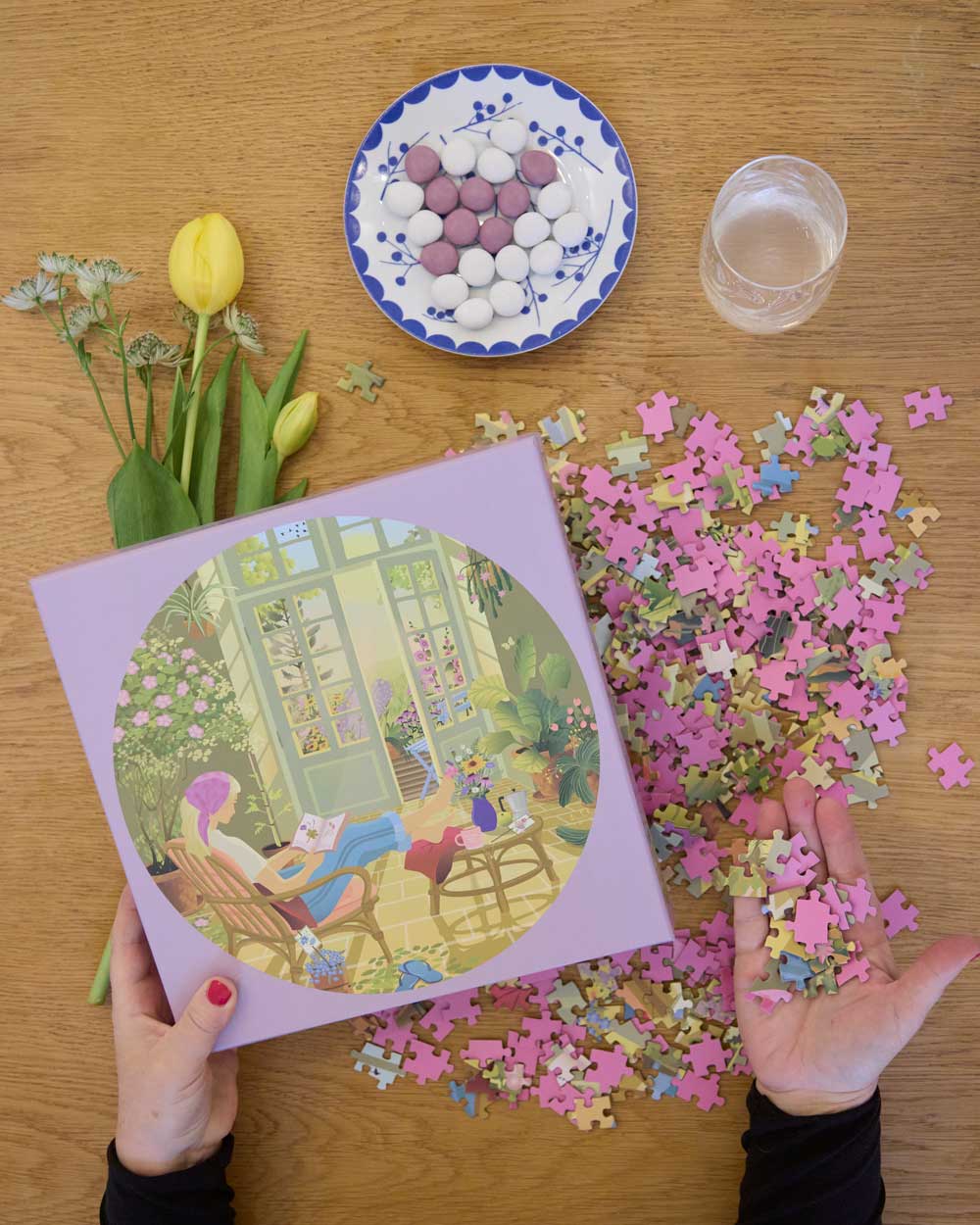 MORNING GLOW - round puzzle with 1,000 pieces