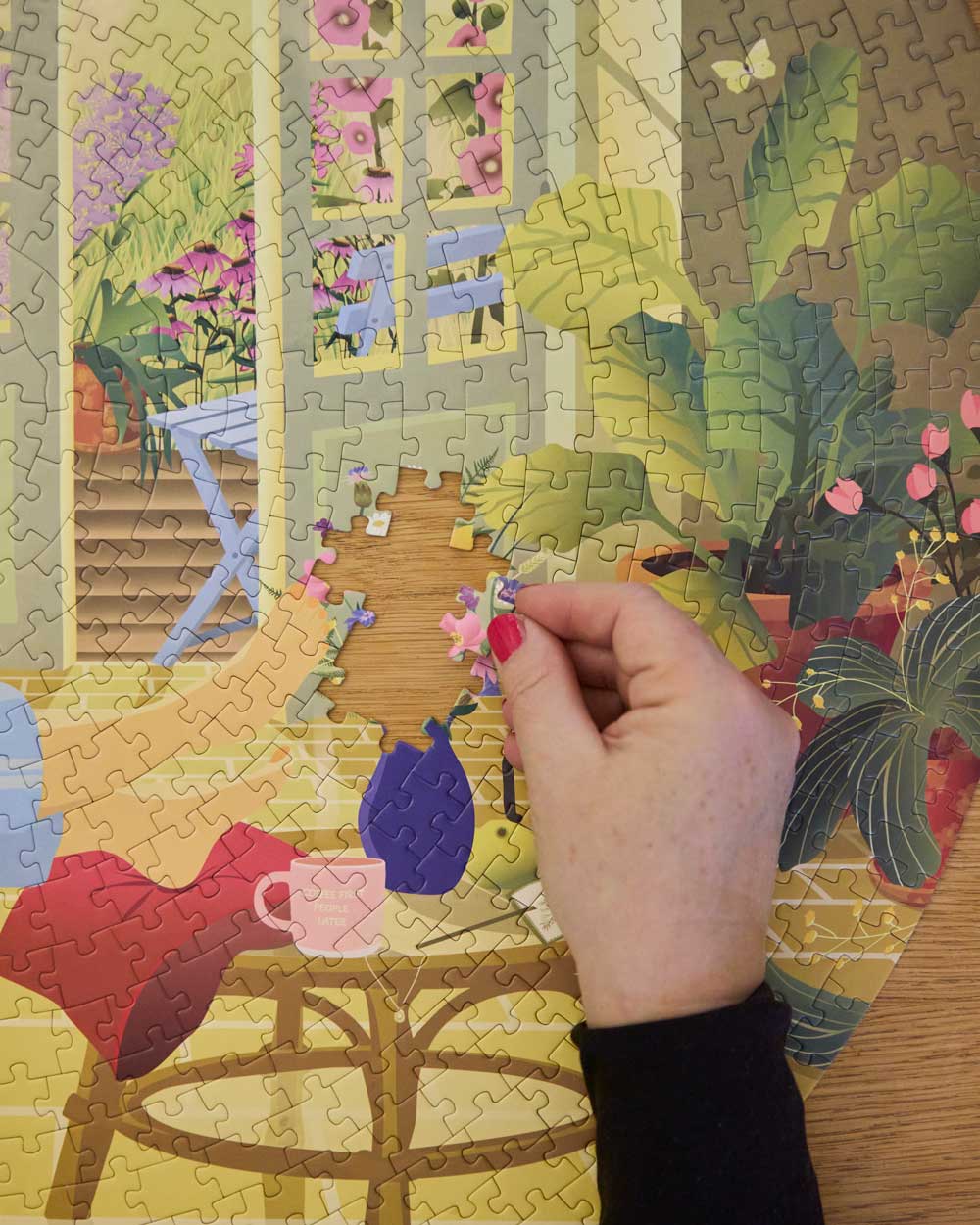 MORNING GLOW - round puzzle with 1,000 pieces