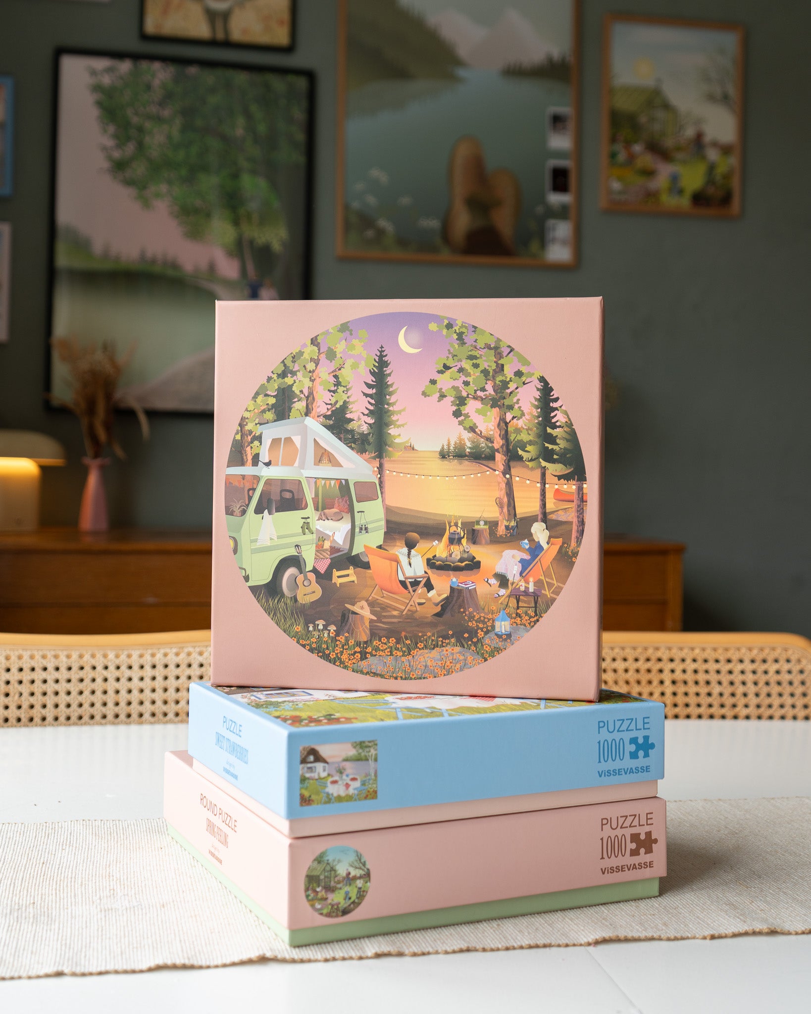 Van life rundt puslespil med 1000 brikker fra ViSSEVASSE