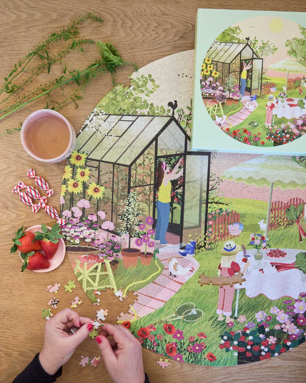 SUMMER FEELING - round puzzle with 1,000 pieces