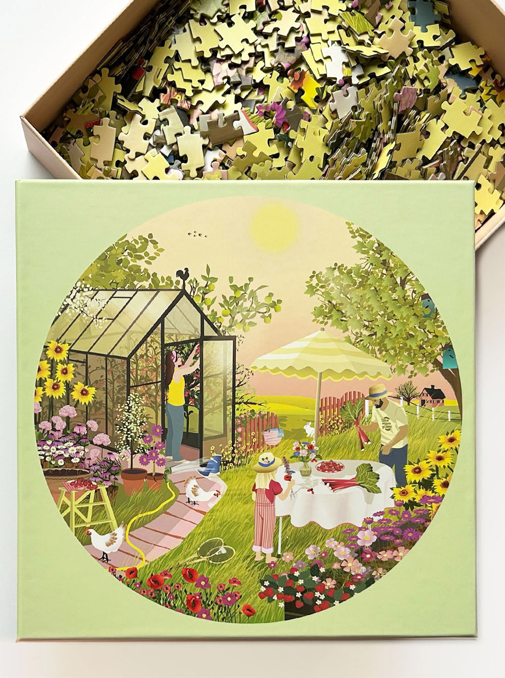 SUMMER FEELING - round puzzle with 1,000 pieces