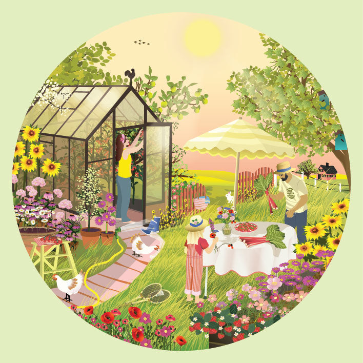 SUMMER FEELING - round puzzle with 1,000 pieces