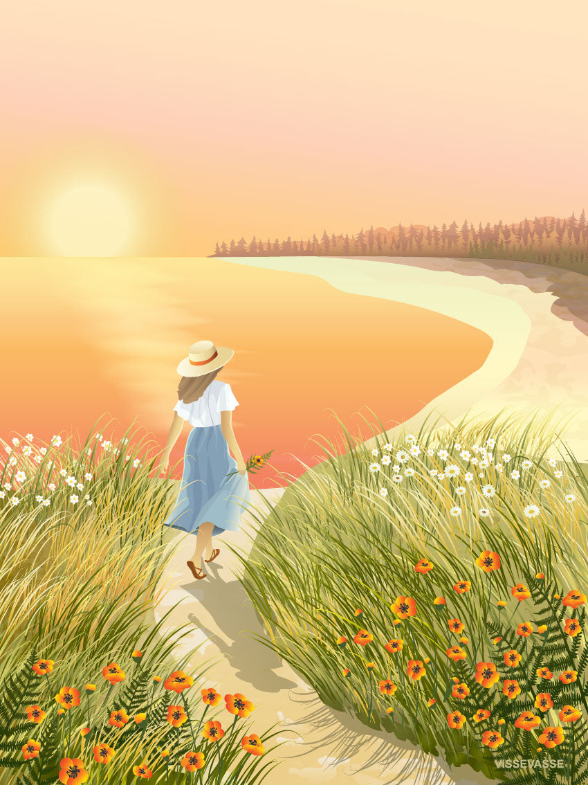 "The Bay" plakat ved stranden fra ViSSEVASSE