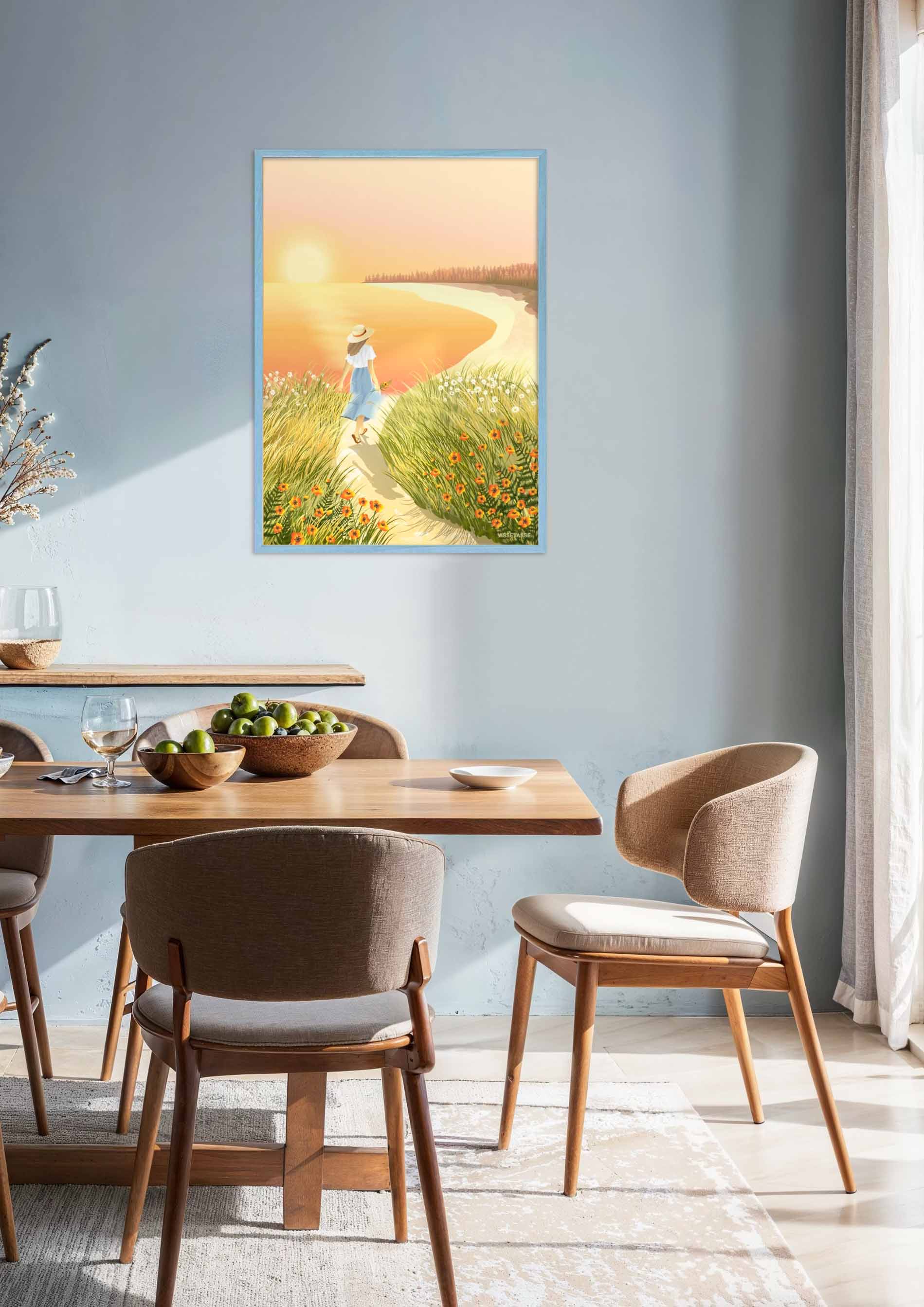 "The Bay" plakat ved stranden fra ViSSEVASSE
