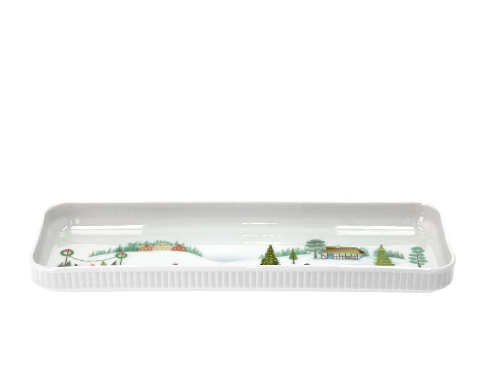 VINTER - Rectangular serving plate, large