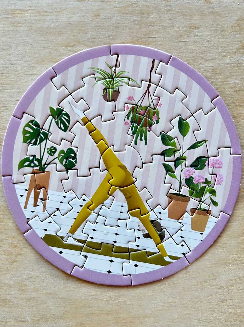 YOGA & PLANTS - mini puzzle