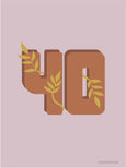 40 YEARS - card