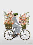 Bicycle with flowers - greeting card from ViSSEVASSE