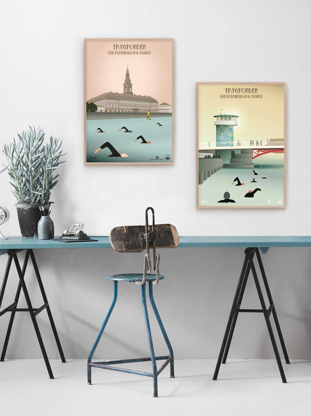 CHRISTIANBORG RUNDT Christiansborg - poster