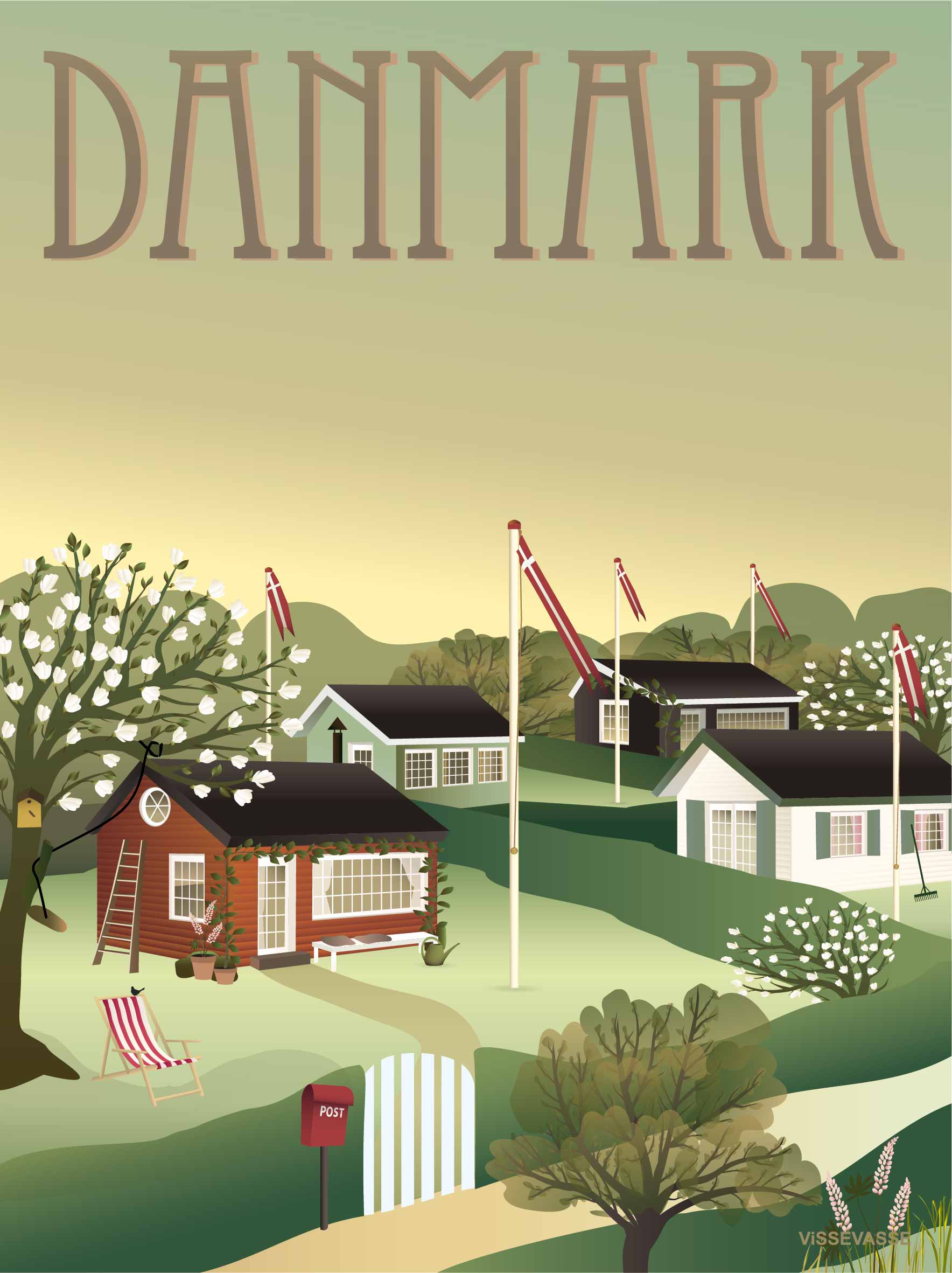 ViSSEVASSE Danmark Kolonihaverne plakat