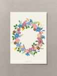 HAPPY BIRTHDAY flower circle - mini card