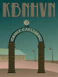 Copenhagen poster from ViSSEVASSE with the Stargate at Carlsberg