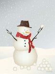 Christmas card with snowman from ViSSEVASSE