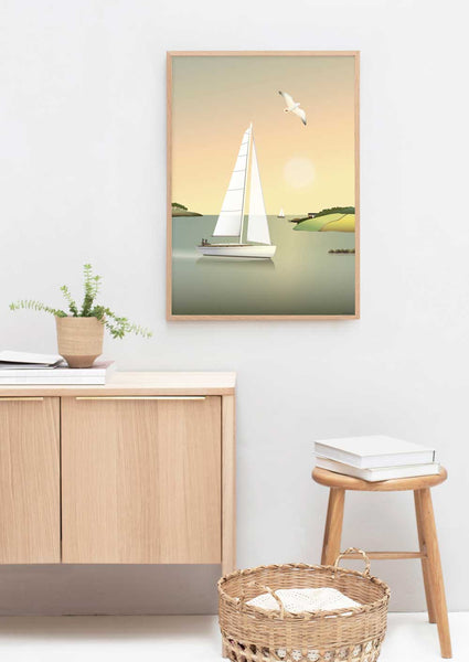 SAILBOAT - poster – ViSSEVASSE