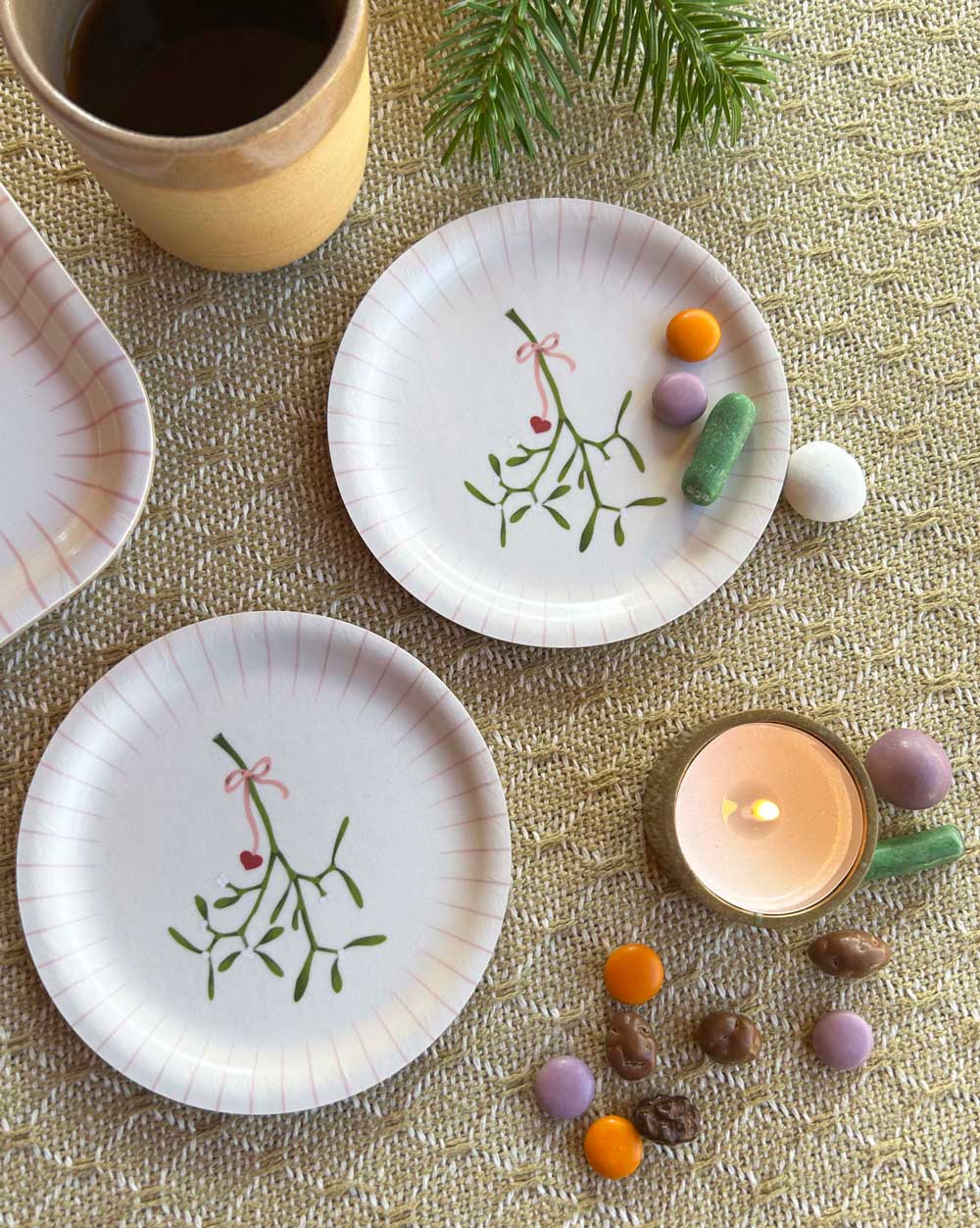 Mistletoe Tray - Ø 11 cm