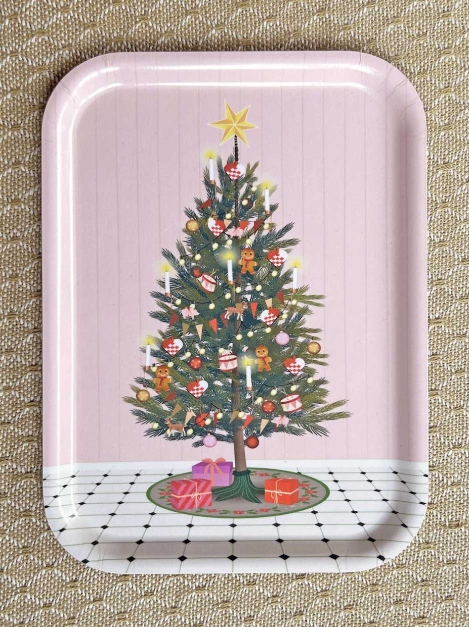 GLOWING CHRISTMAS TREE - Tray 20x27 cm