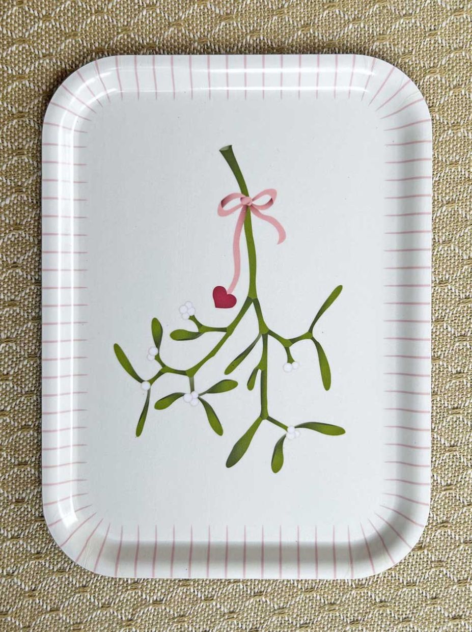 Mistletoe Tray - 20x27 cm