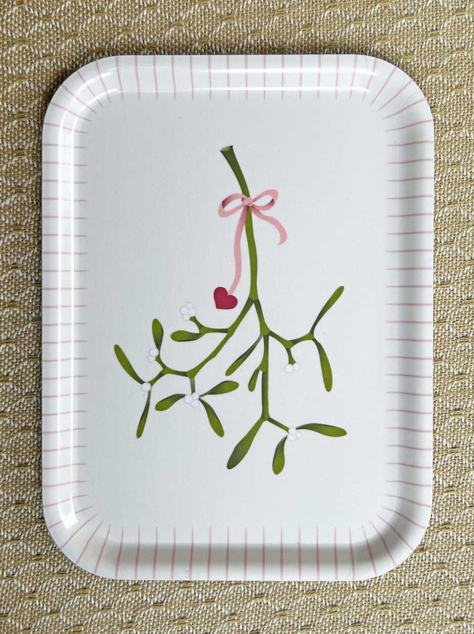 Mistletoe Tray - 20x27 cm