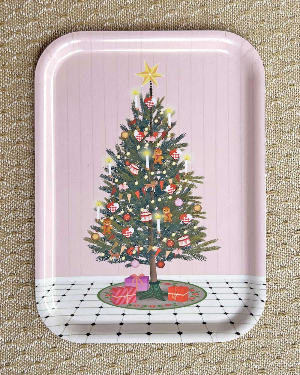 GLOWING CHRISTMAS TREE - Bakke 20x27 cm