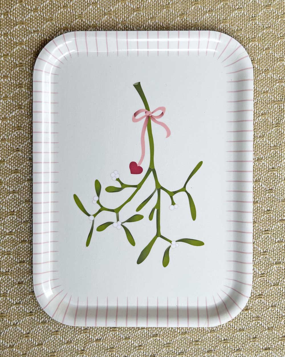 Mistletoe Tray - 20x27 cm