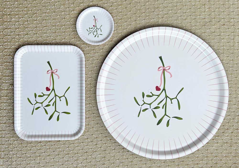 Mistletoe Tray - 20x27 cm