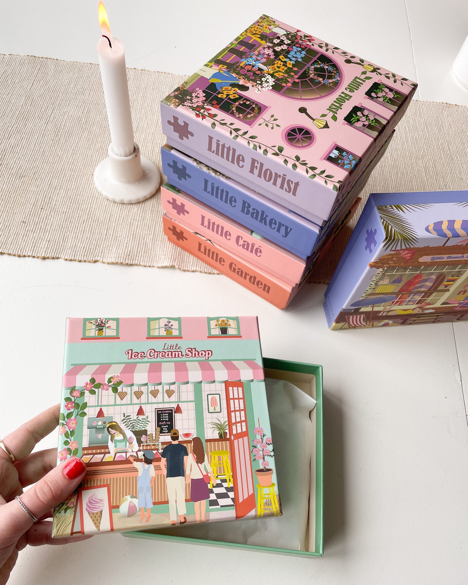 LITTLE ICE CREAM SHOP - puzzle with 150 pieces