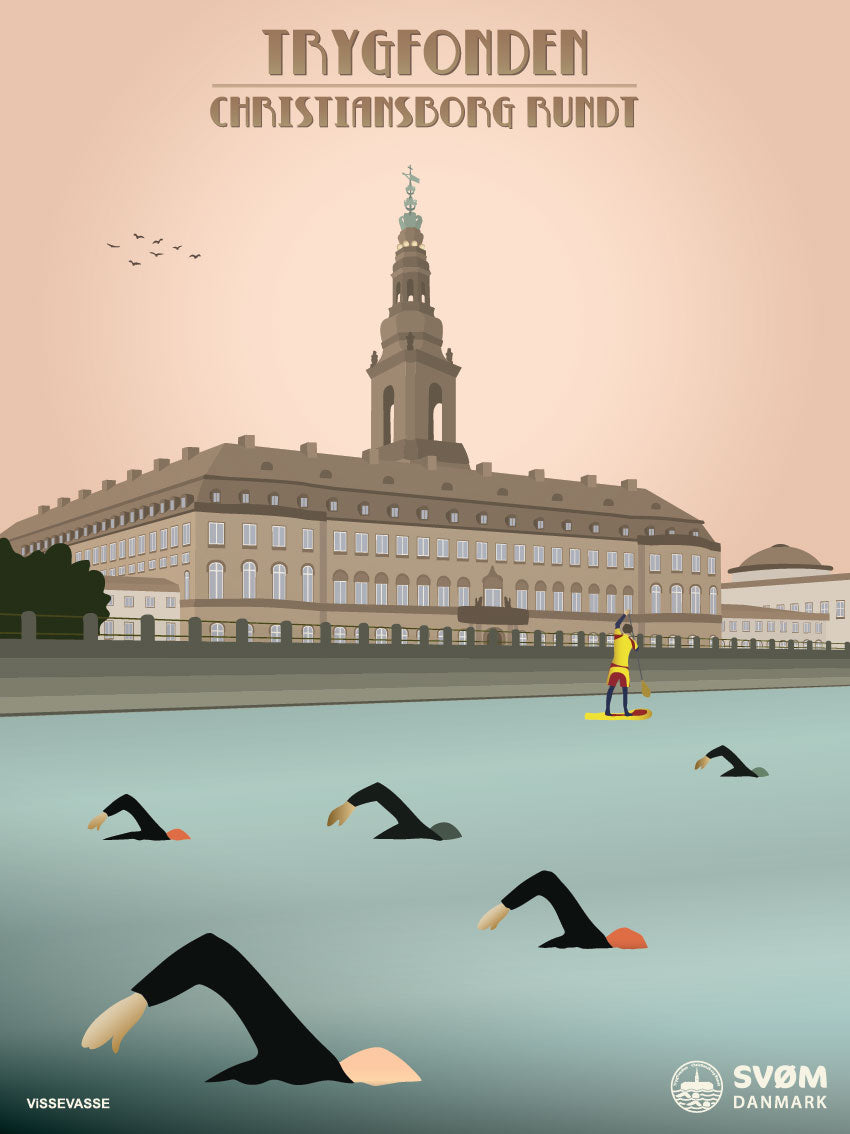 CHRISTIANBORG RUNDT Christiansborg - poster