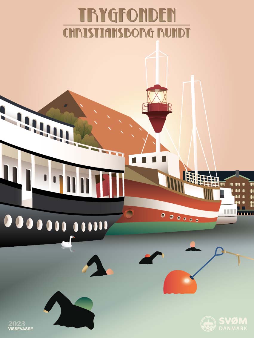 CHRISTIANBORG RUNDT Frederiksholm kanal - poster