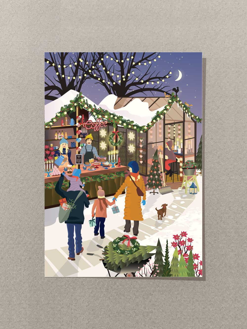 CHRISTMAS MARKET - mini card