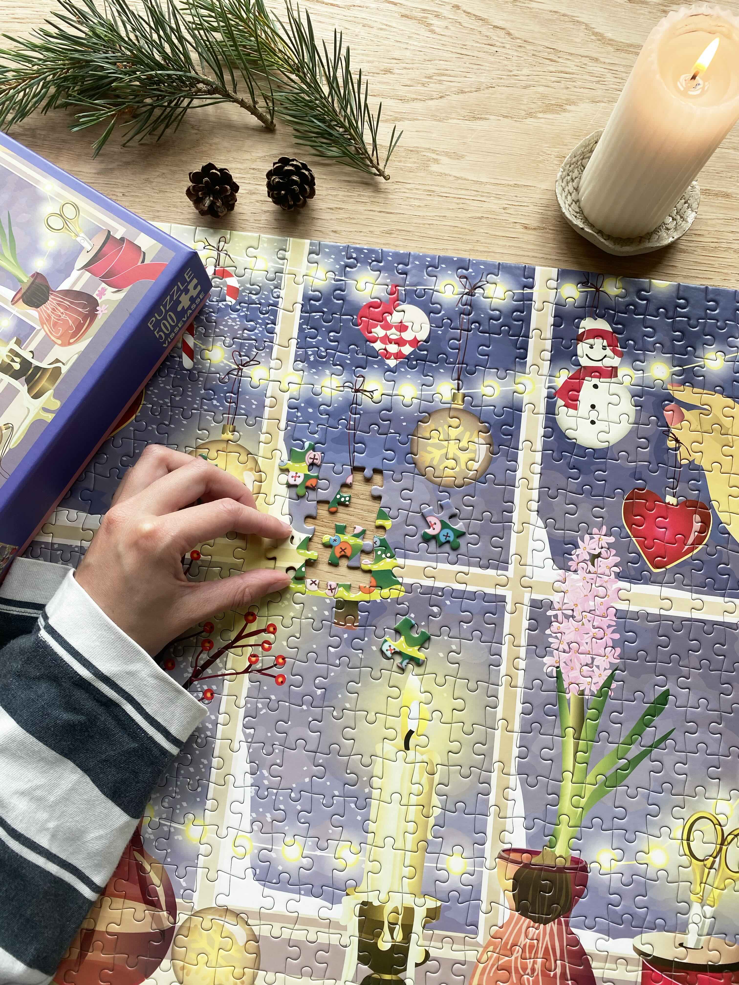 CHRISTMAS WINDOW - puzzle with 500 pieces