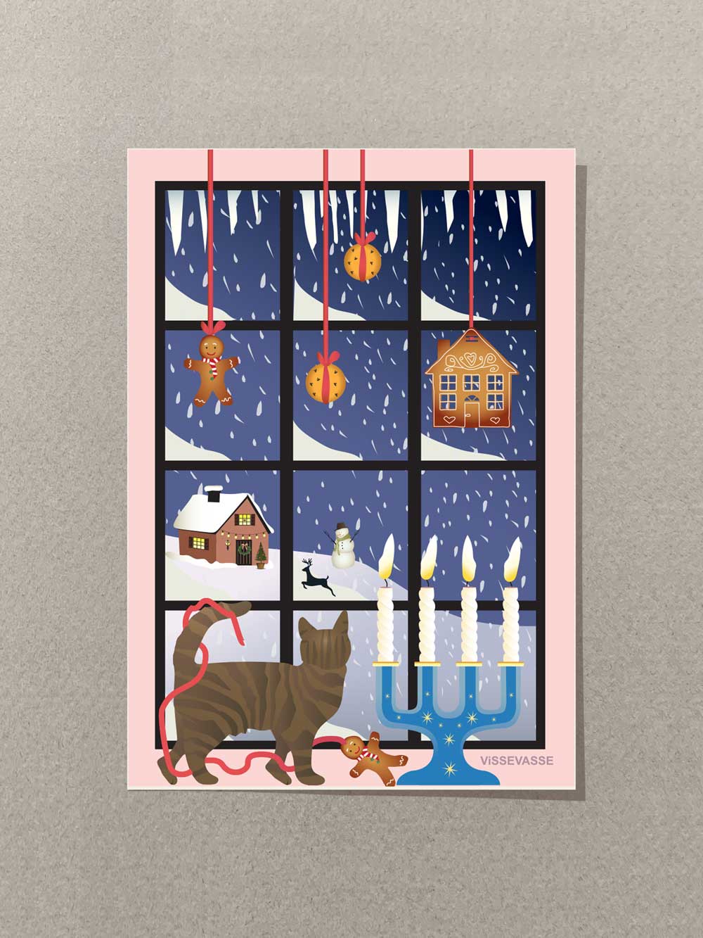 CHRISTMAS WINDOW - mini card