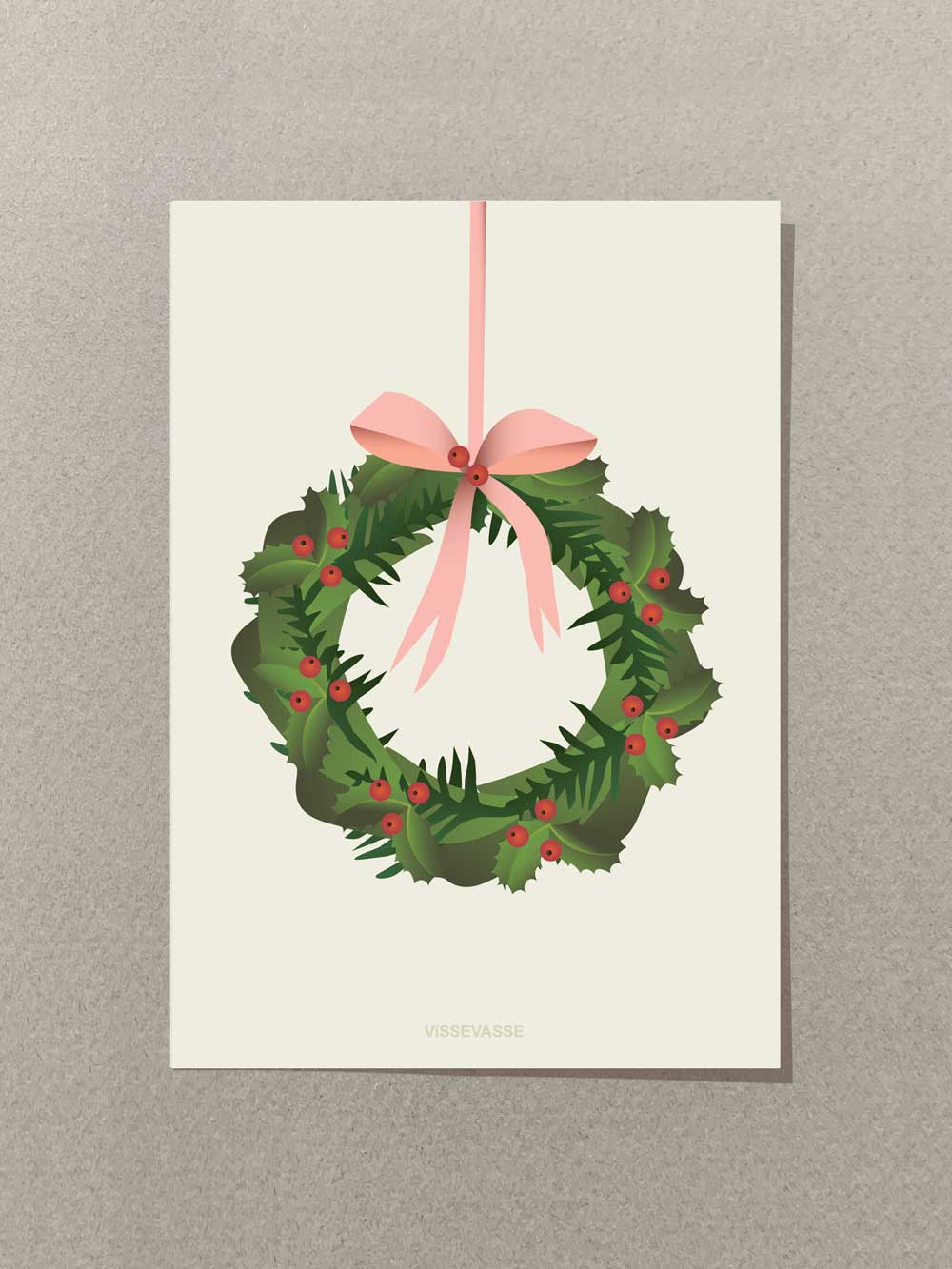 CHRISTMAS WREATH - mini card