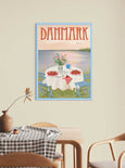 DENMARK Strawberries - poster