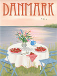 DENMARK Strawberries - poster
