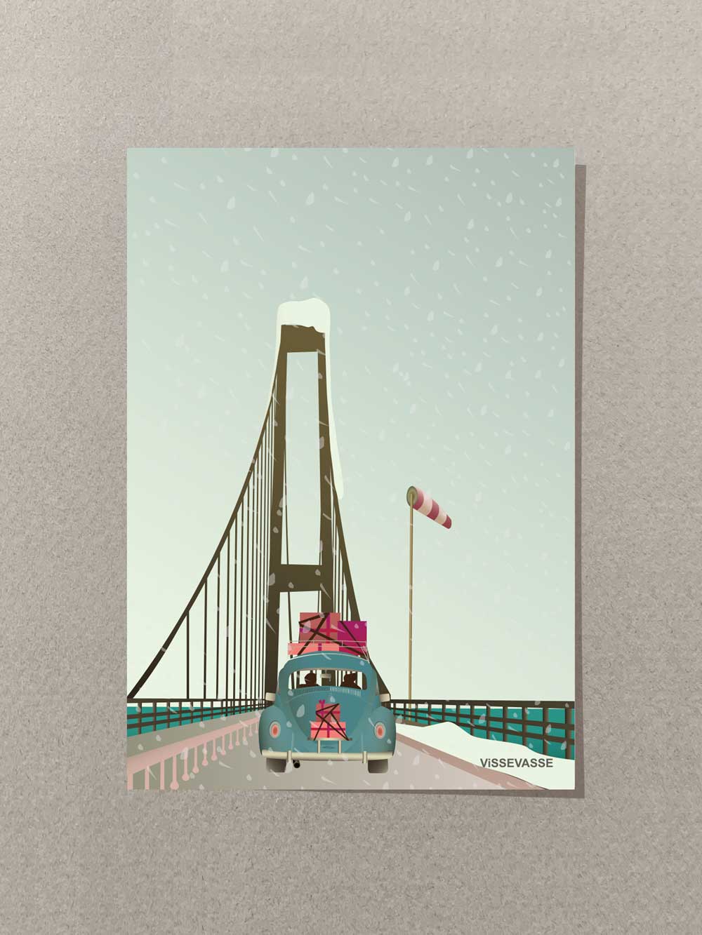 DRIVING HOME FOR CHRISTMAS - mini card