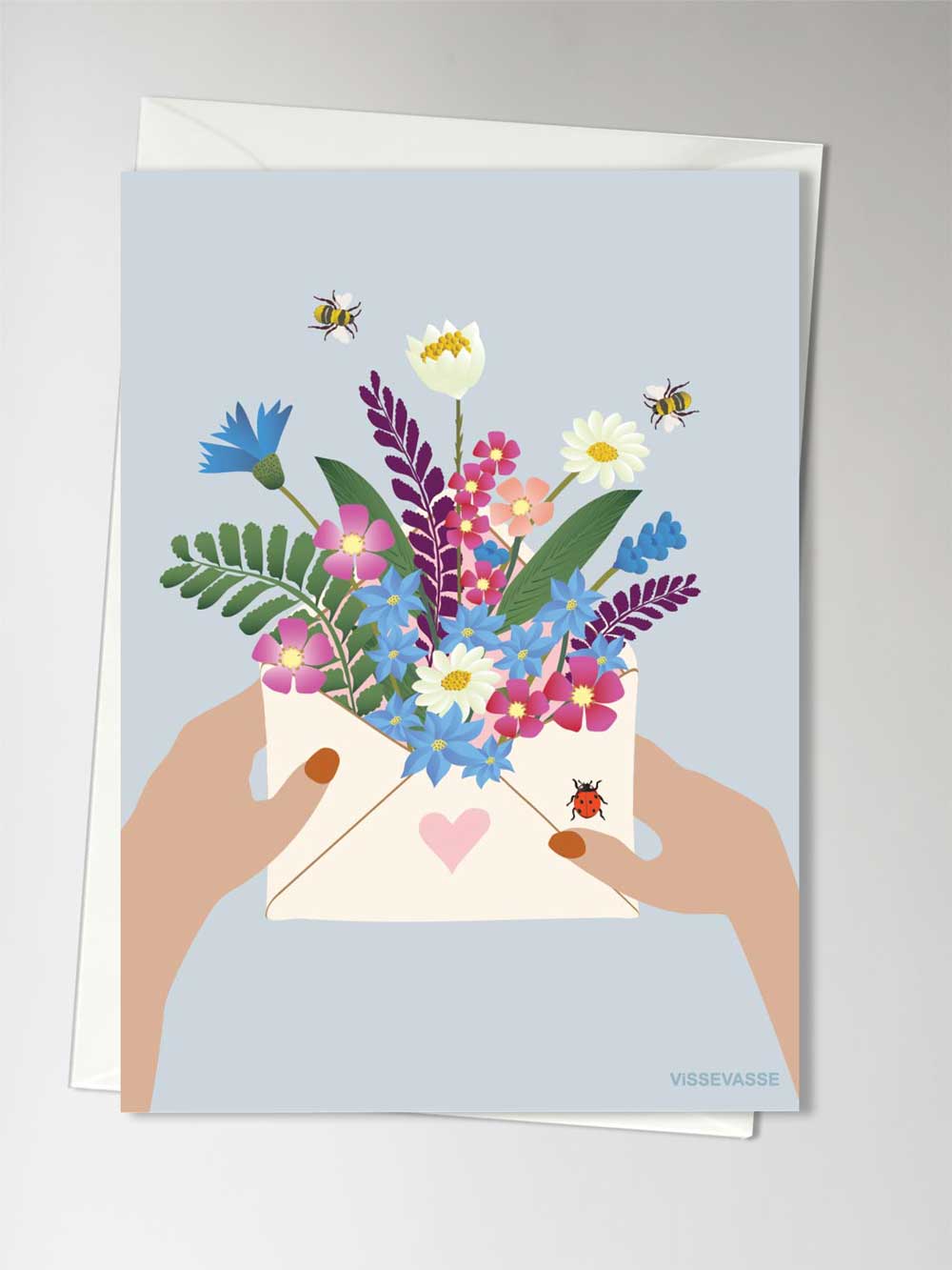 FLOWERS IN ENVELOPE  - card