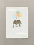 FLYING ELEPHANT - mini card