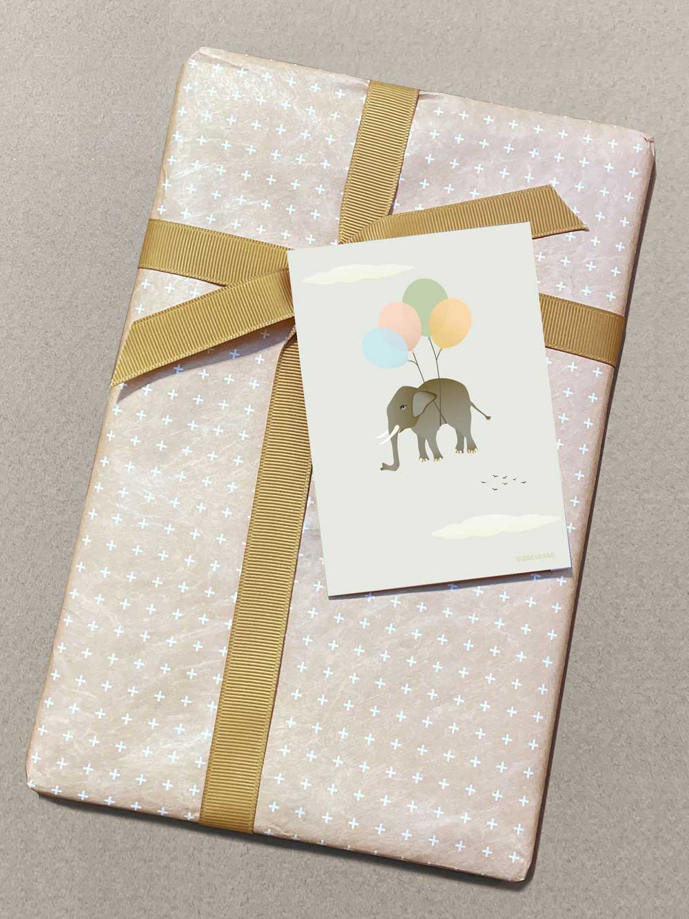 FLYING ELEPHANT - mini card