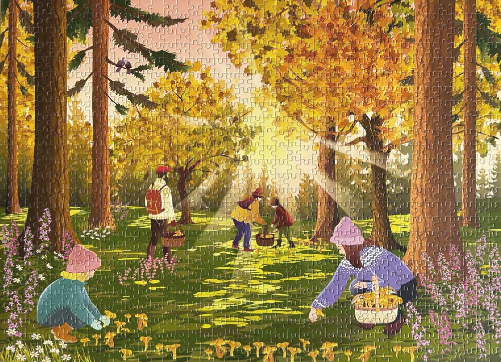 Forest treasures - efterårspuslespil med 1000 brikker fra ViSSEVASSE