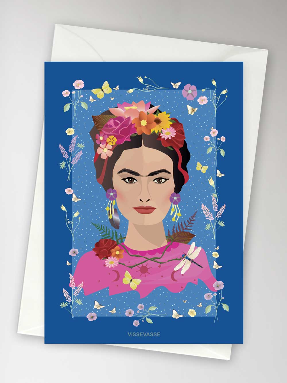 Frida Kahlo kort med kuvert fra ViSSEVASSE